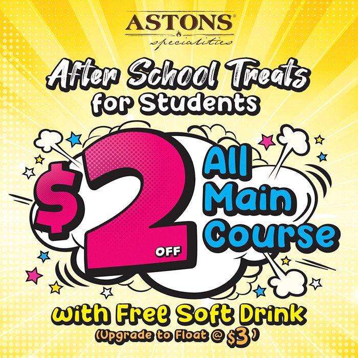 ASTONS Specialities Promo - Student Deals